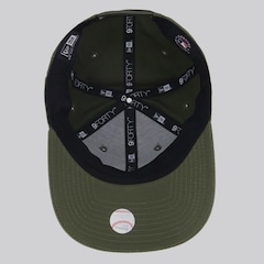 Boné Adulto New Era MLB New York Yankees 940 Escudo Aba Curva - Foto 4
