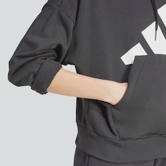 Blusão de Moletom Feminino adidas com Capuz Big Logo - Foto 6