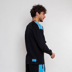 Camiseta Manga Longa Grêmio Escudo Bordado Surf Center Masculina - Foto 4