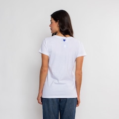 Camiseta Baby Look Oficial Cruzeiro Classic Sintetico Surf Center - Foto 2