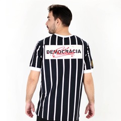 Camiseta Masculina Coimbra Corinthians Retrô Listrado - Foto 4