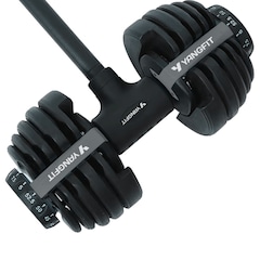 Halter Ajustável com Barra Anilha Kettlebell Yangfit 50kg - Foto 8