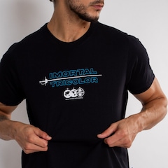 Camiseta do Grêmio Clássica Imortal Tricolor Surf Center Masculina - Foto 7