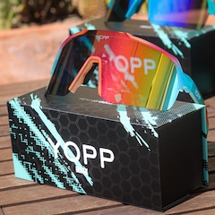 Óculos de Sol Esportivo Yopp Uv400 Corrida e Bike Mask L 2.1 - Foto 4