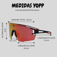 Óculos de Sol Performance Yopp Ironman Brasil Uv400 Mask IMB2.5 - Foto 8