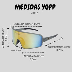 Óculos de Sol Yopp Performance Uv400 Mask N6 - Foto 8