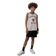 Camiseta Regata Infantil Braziline Chicago Bulls Sandbox - Foto 1