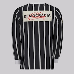 Camisa do Corinthians Manga Longa Retrô Democracia Futfanatics Masculina - Foto 2