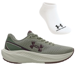 Kit Tênis Feminino Under Armour Charged Wing 2 + Meia - Foto 1