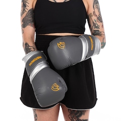 Kit Luva Boxe Muay Thai Elite Pretorian + 2 Par Bandagem + Bucal - Foto 7