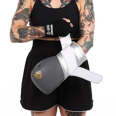 Kit Luva Boxe Muay Thai Elite Pretorian + 2 Par Bandagem + Bucal - Foto 8