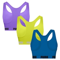 Top Puma Nadador sem Costura - 3 Unidades - Feminino - Foto 2