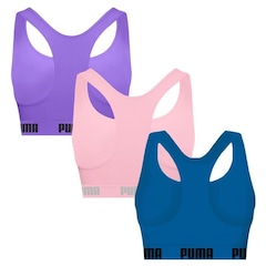 Top Puma Nadador sem Costura - 3 Unidades - Feminino - Foto 2