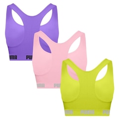 Top Puma Nadador sem Costura - 3 Unidades - Feminino - Foto 2