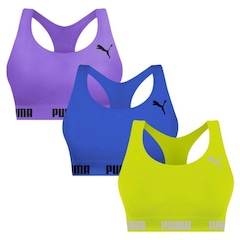 Top Puma Nadador sem Costura - 3 Unidades - Feminino - Foto 1