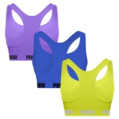 Top Puma Nadador sem Costura - 3 Unidades - Feminino - Foto 2