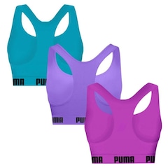 Top Puma Nadador sem Costura - 3 Unidades - Feminino - Foto 2