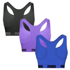 Top Puma Nadador sem Costura - 3 Unidades - Feminino - Foto 2