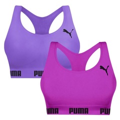Top Puma Nadador sem Costura - 2 Unidades - Feminino - Foto 1