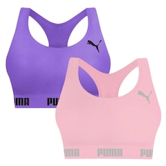 Top Puma Nadador sem Costura - 2 Unidades - Feminino - Foto 1