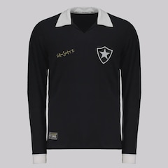 Camisa do Botafogo Retrô Nilton Santos Manga Longa RetrôMania Masculina - Foto 1