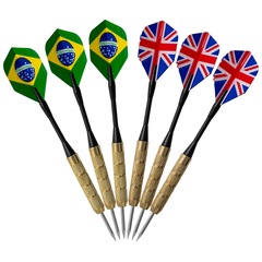 Jogo de Dardos Dupla Face Oficial 18 Polegadas Vollo - Foto 5