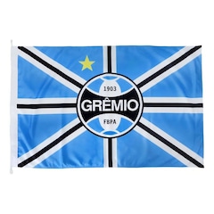 Bandeira do Grêmio Oficial Jc Bandeiras 2 Panos 0,90 X 1,30 27 - Foto 1