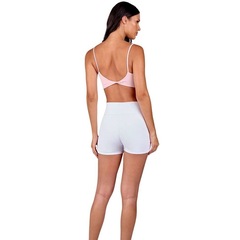 Short Feminino Alto Giro com Recortes Laterais - Foto 2