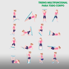 Kit Elástico Extensor Para Exercicio DK E Conjunto 5 Faixa Elastica Thera Band - Foto 6
