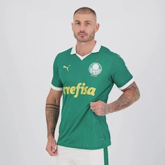 Camisa do Palmeiras I 24/25 Puma Jogador 9 Vitor Roque Masculina - Foto 4