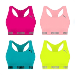 Top Puma Nadador sem Costura - 4 Unidades - Feminino - Foto 1