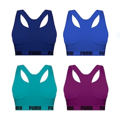 Top Puma Nadador sem Costura - 4 Unidades - Feminino - Foto 2