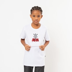 Camiseta do Corinthians Oficial Bem Vindo Ao Hospício Surf Center Infantil - Foto 3