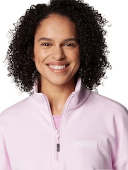 Blusão de Moletom Feminino Canyon Quarter Zip sem Capuz - Foto 5