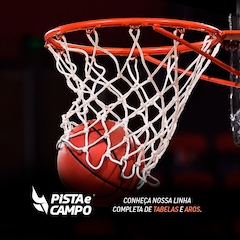 Aro de basquete cesta tamanho oficial com rede Pista e Campo - Foto 7