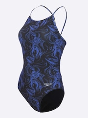 Maiô Feminino Speedo Open Slim Jellyfish - Foto 5