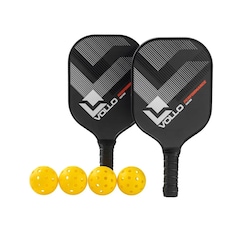 Kit Pickleball Performance 2 Raquetes + 4 Bolas + Bolsa Vollo - Foto 2