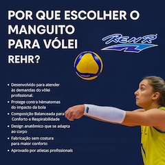 Manguito Protetor Antebraço Vôlei Rehr - Foto 6