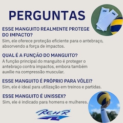 Manguito Protetor Antebraço Vôlei Rehr - Foto 7