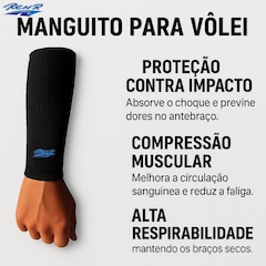 Manguito Protetor Antebraço Vôlei Rehr - Foto 2