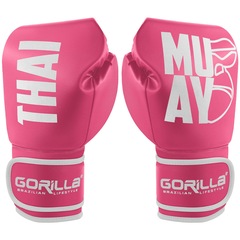 Luva Muay Thai Boxe Kickboxing Profissional Gorilla Feminina - Foto 1