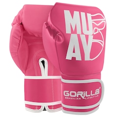 Luva Muay Thai Boxe Kickboxing Profissional Gorilla Feminina - Foto 3