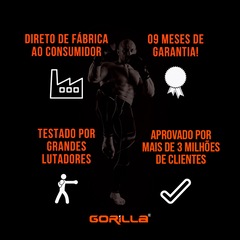 Luva Muay Thai Boxe Kickboxing Profissional Gorilla Feminina - Foto 6