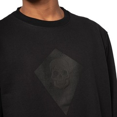 Blusão de Moletom Masculino MCD Careca Leve Skull sem Capuz - Foto 3