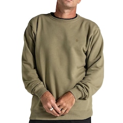Blusão de Moletom Masculino Volcom Careca Single Stone sem Capuz - Foto 1