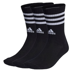 Meia Cano Alto adidas 3 Pack 3-Stripes Unissex - Foto 1