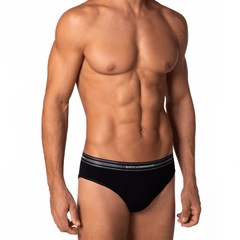 Kit Cueca Slip Lupo Com Elastano 2 Peças - Foto 3