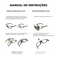Óculos de Sol Unissex HB esportivo Presto 2.0 Gold espelhado 3 em 1 - Foto 6