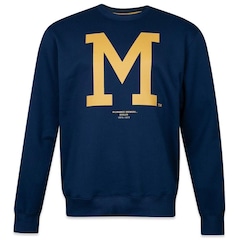 Blusão de Moletom Masculino Gola Careca New Era Milwaukee Brewers Fanpage - Foto 1