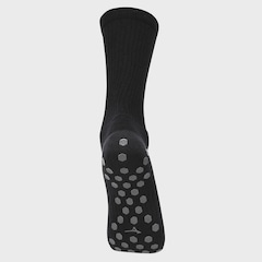 Meia Mizuno Grip Cano Médio Antiderrapante Tam. 33-38 - Mizuno - Unissex - Foto 2
